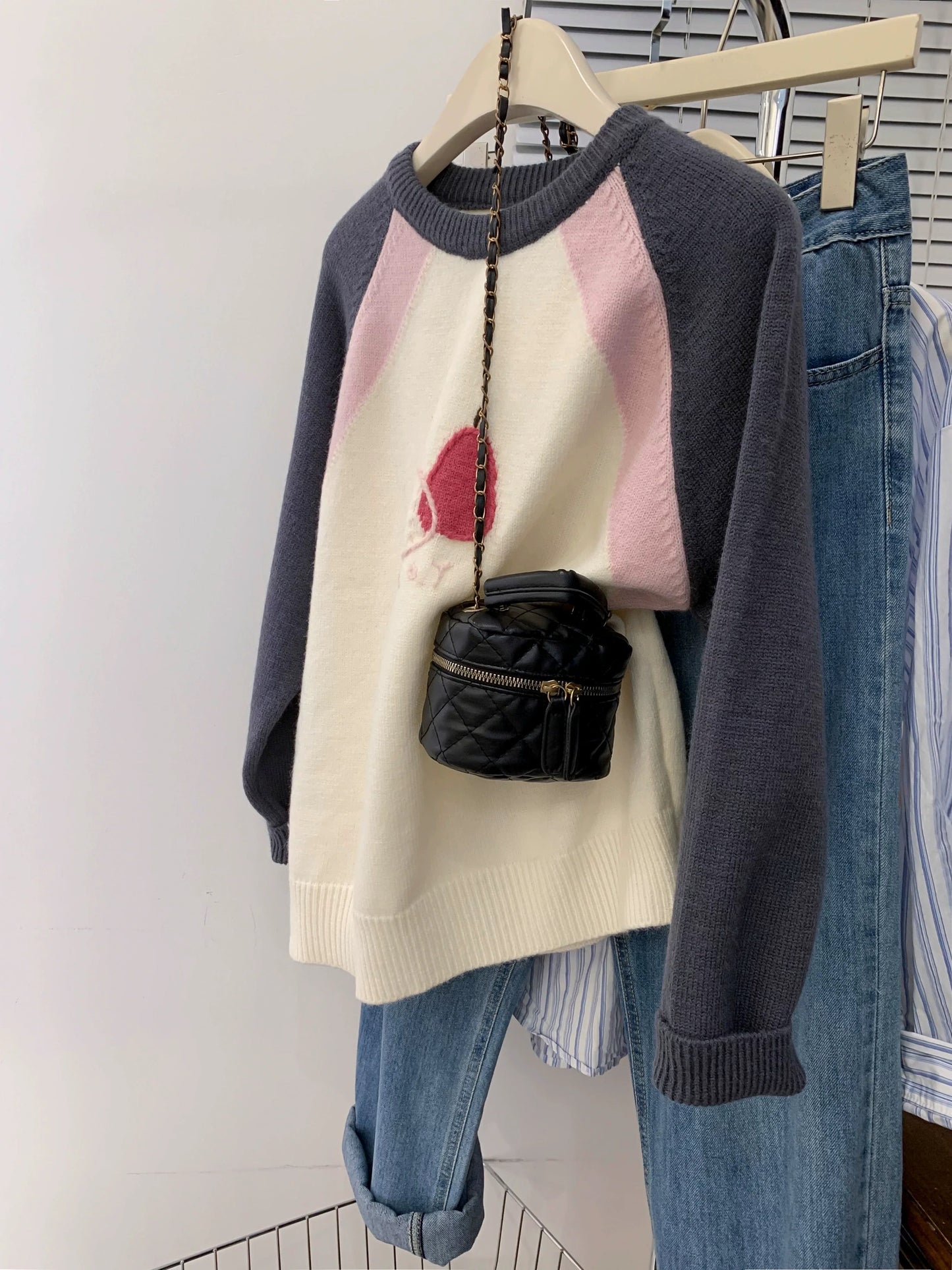 European goods pullover outer wear sweater women autumn and winter high-end loose lazy style early autumn 2025 new style inner bottoming shirt