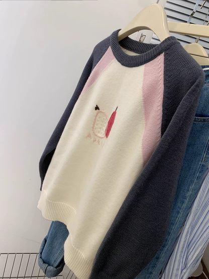 European goods pullover outer wear sweater women autumn and winter high-end loose lazy style early autumn 2025 new style inner bottoming shirt