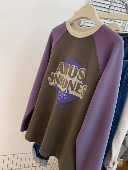 Early autumn German velvet raglan long-sleeved T-shirt women's autumn and winter thickened base shirt loose inner wear small bottoming top winter