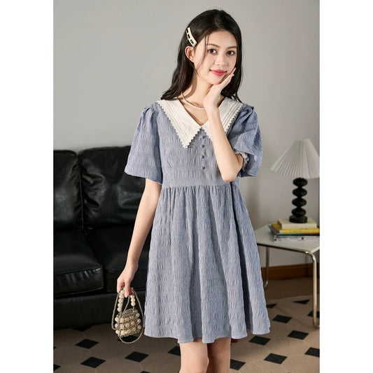 Tangshi baby blue skirt female summer women's new dress female small texture high-end princess skirt s2