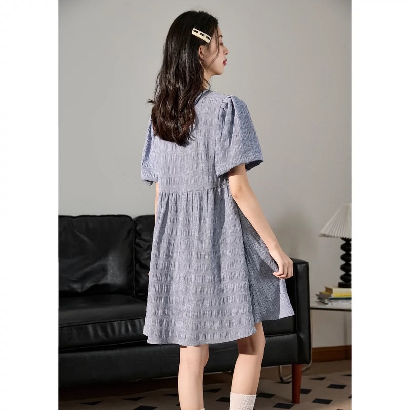 Tangshi baby blue skirt female summer women's new dress female small texture high-end princess skirt s2