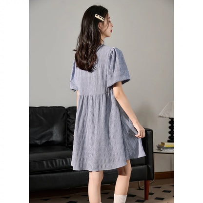 Tangshi baby blue skirt female summer women's new dress female small texture high-end princess skirt s2