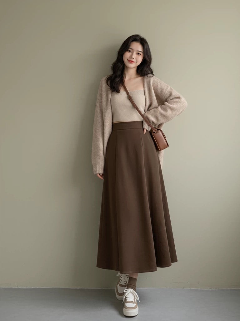 2026 Super Hot, Stylish, Unique, and Beautiful Korean Style Minimalist OOTD Outfit for Women - Three-Piece Set