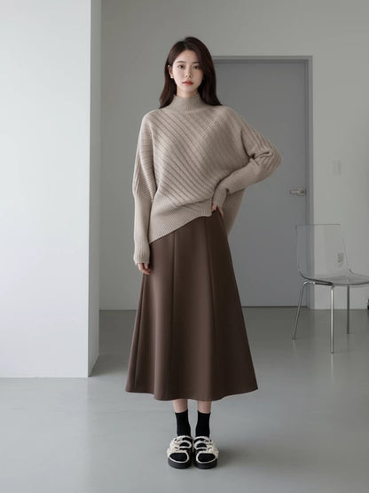 2026 Super Hot, Stylish, Unique, and Beautiful Korean Style Minimalist OOTD Outfit for Autumn and Winter - Two-Piece Set for Women