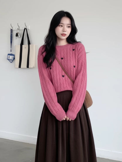 2026 Super Hot, Stylish, Unique, and Beautiful Korean Style Minimalist OOTD Outfit for Autumn and Winter - Two-Piece Set for Women