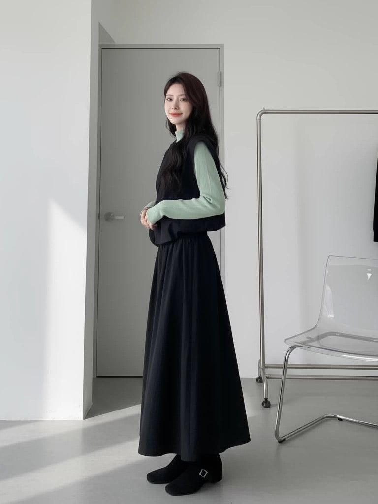 2026 Super Hot, Stylish, Unique, and Beautiful Korean Style Minimalist OOTD Outfit for Women - Three-Piece Set