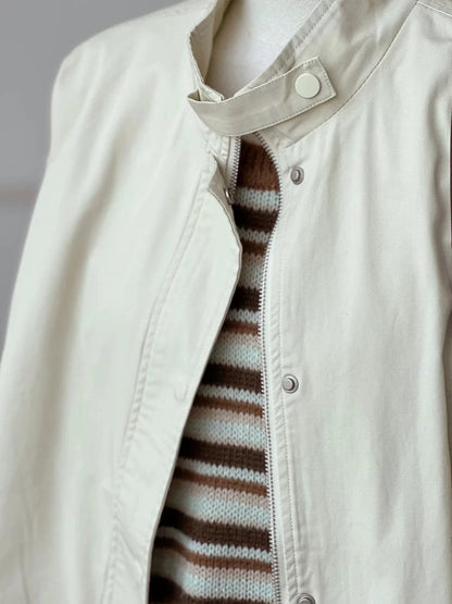 Recommended by CHAO! Summer commuter outfit ~ Korean light apricot workwear jacket for women, fashionable sun protection clothing