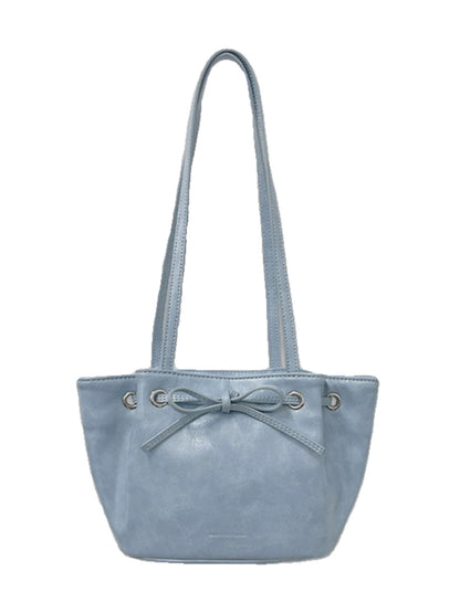 somewherebutterKorean niche dumpling bag bow shoulder handbag commuter armpit bag for women