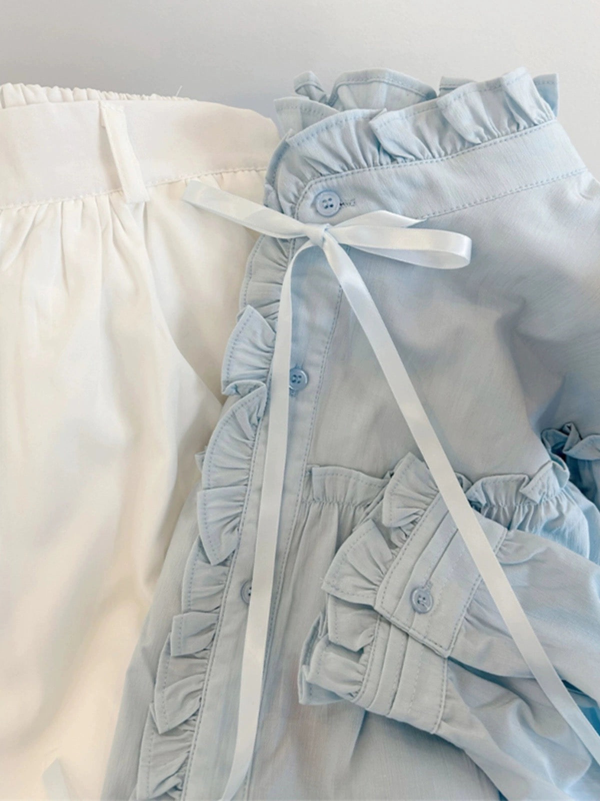 kk·studio’s top recommendations~French ruffled shirts for women, spring design, long-sleeved chic tops, trendy
