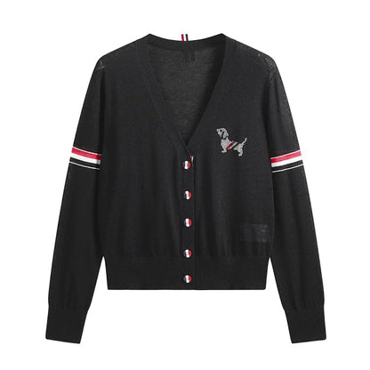 YIMISUN summer new hot brick puppy college style thin ice silk sun protection shirt loose and versatile simple air-conditioned shirt