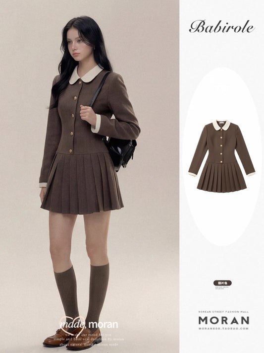 2025 New Petite Style-inspired Suit Dress for Women, Autumn/Winter, Elegant and Suitable for Important Occasions, Short Skirt