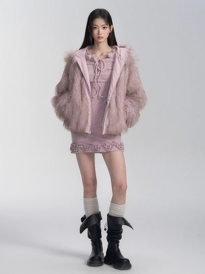 fragileheart fragile store outlines Venus goddess three-color strap knitted slim dress winter