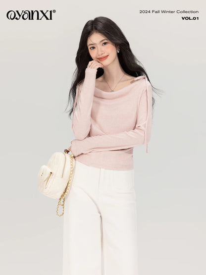 Ouyang Xi's "Dick Denim" Retro White Wide Leg Pants Women's Autumn Fashion Commuting Loose Jeans Suit