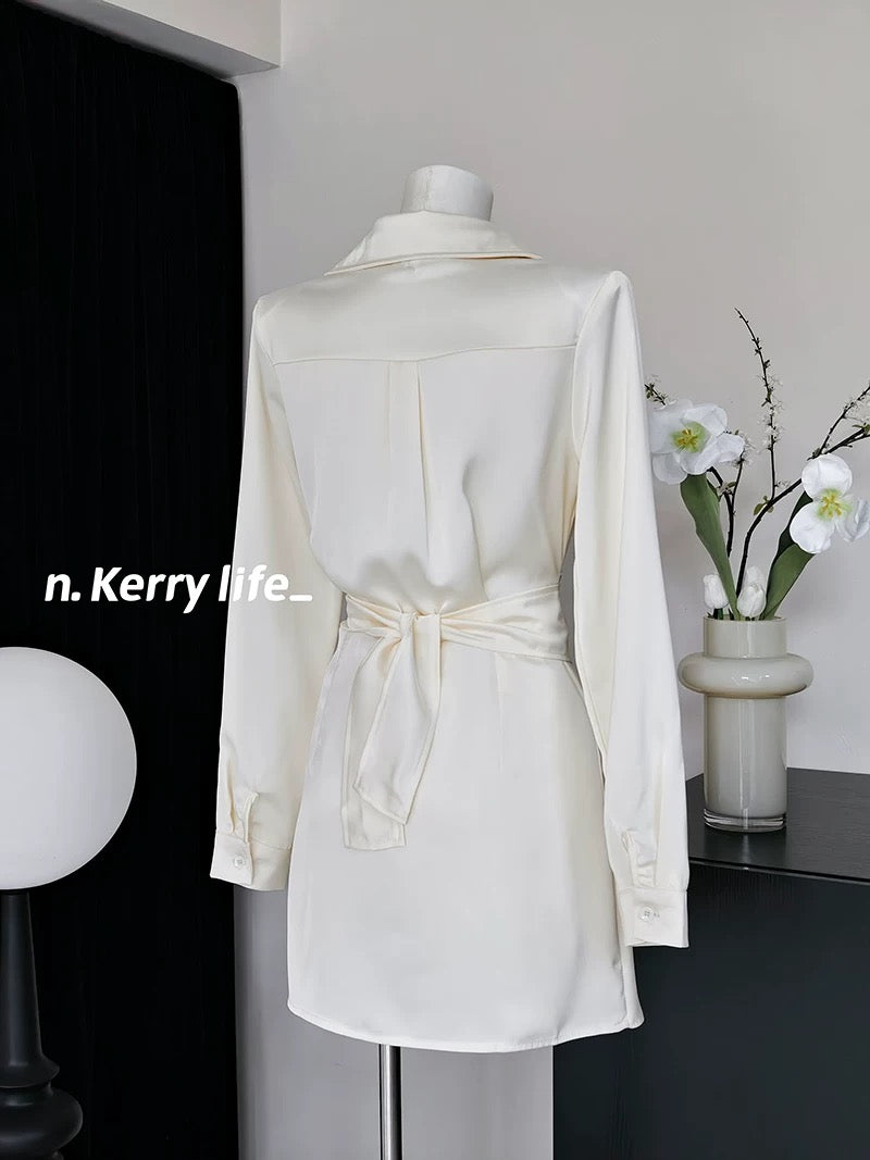 Kerry Korean atmosphere outfit 2024 autumn new women's clothing slimming, fashionable, sexy and slimming women's suit