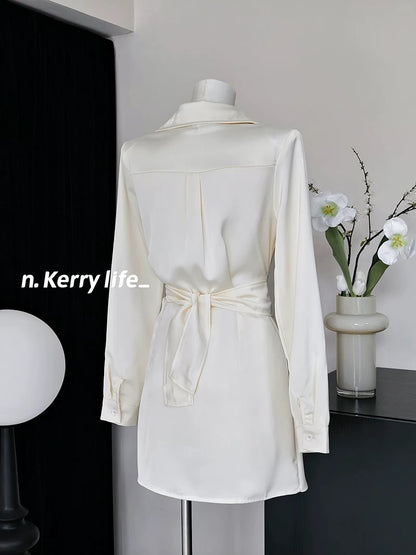 Kerry Korean atmosphere outfit 2024 autumn new women's clothing slimming, fashionable, sexy and slimming women's suit
