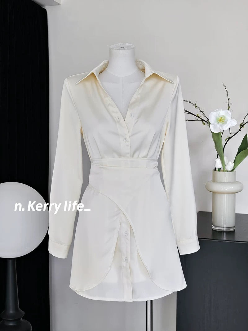 Kerry Korean atmosphere outfit 2024 autumn new women's clothing slimming, fashionable, sexy and slimming women's suit