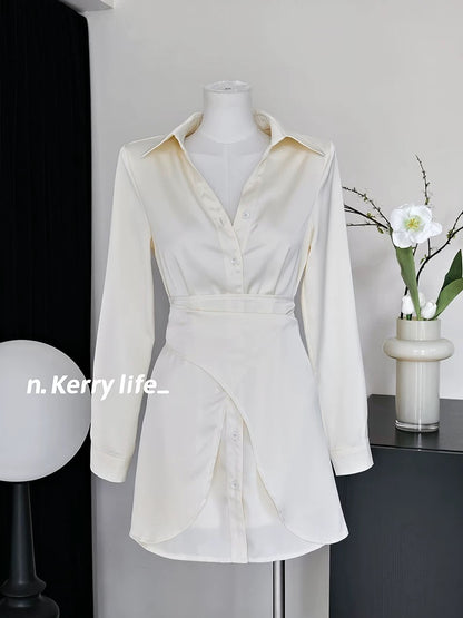 Kerry Korean atmosphere outfit 2024 autumn new women's clothing slimming, fashionable, sexy and slimming women's suit
