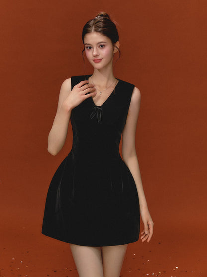 QDQD Rich Heiress Style Black Vest Dress, New Spring Style, Slim Fit, – Lee  Nhi Boutique