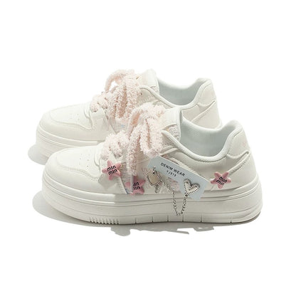 BEIER white shoes thick-soled small fragrant shoes 2024 new breathable versatile student sports shoes summer sneakers