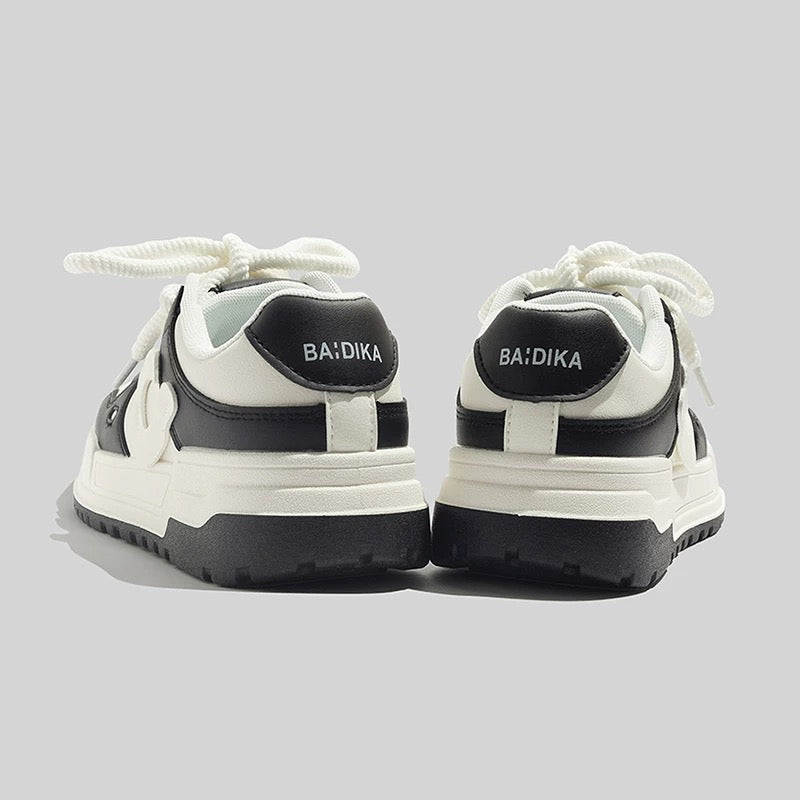 BEIER white shoes summer thick-soled versatile casual women's shoes 2024 new ins sneakers trendy bread shoes for women