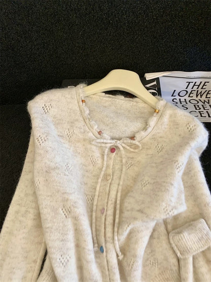 Jade Closet direct store recommendation ~ Medela sweet style chic knitted cardigan sweater jacket for women autumn and winter
