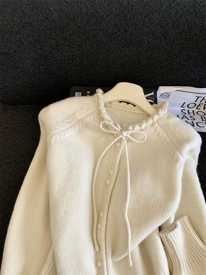 Jade Closet direct store recommendation ~ Medela sweet style thickened soft knitted cardigan sweater jacket for women