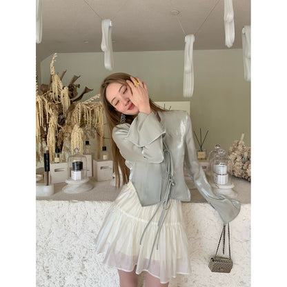 CELOLLY new Chinese style shirt women's national style small shirt spring and summer new style unique chic small top long-sleeved shirt