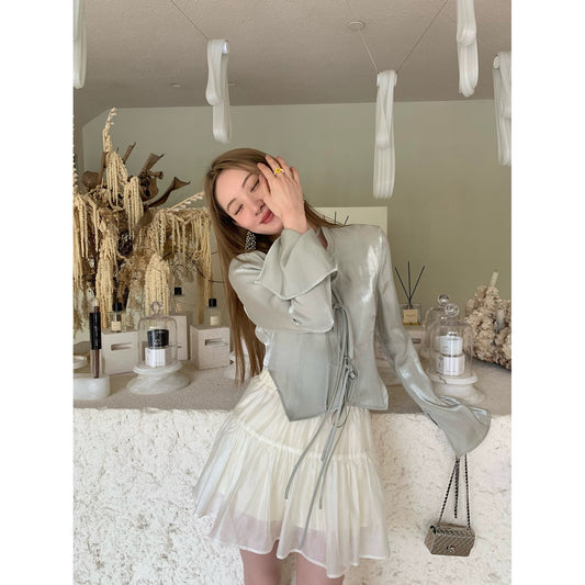 CELOLLY new Chinese style shirt women's national style small shirt spring and summer new style unique chic small top long-sleeved shirt
