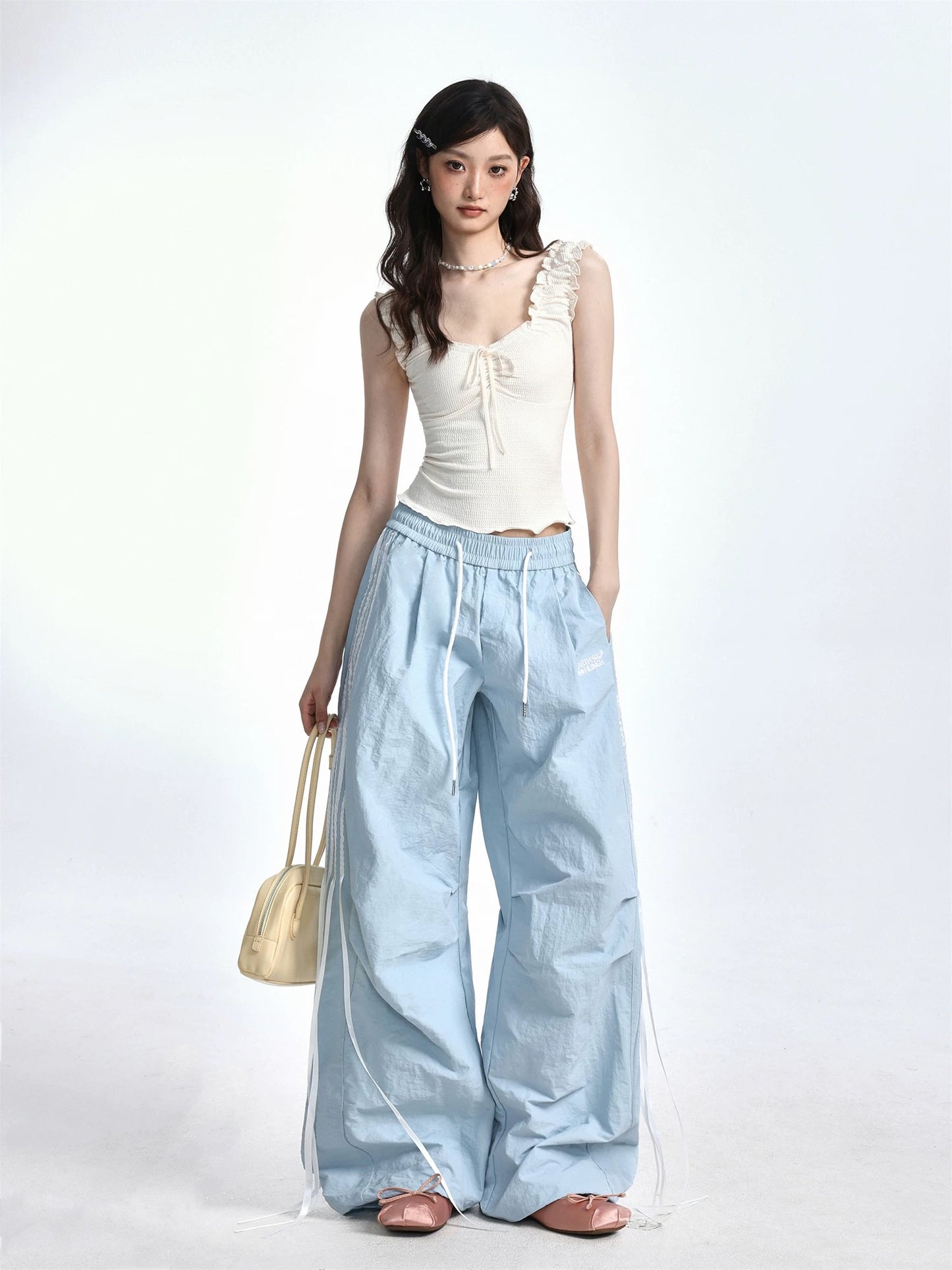 SHIYIYUE new ballet pure desire sweet and spicy slim short sleeveless fungus t-shirt camisole women's top