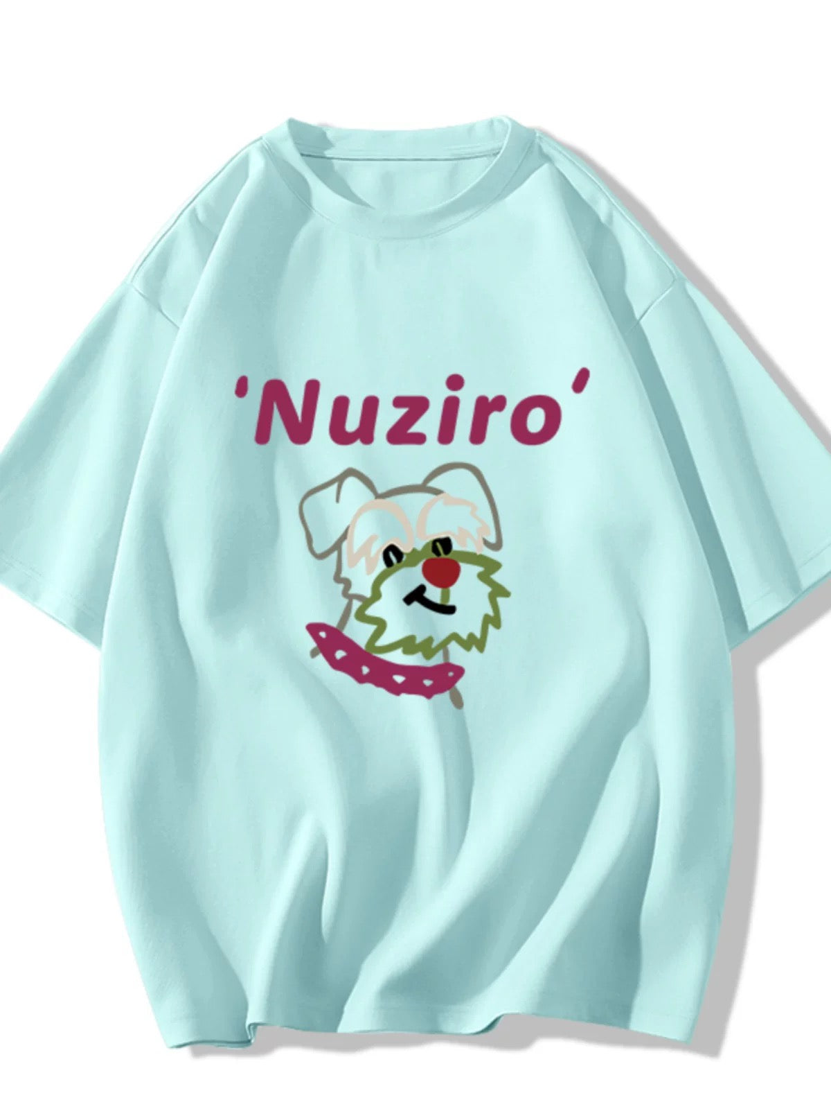 Fun printed white cotton short-sleeved T-shirt for women summer 2024 new round neck loose versatile half-sleeved top ins