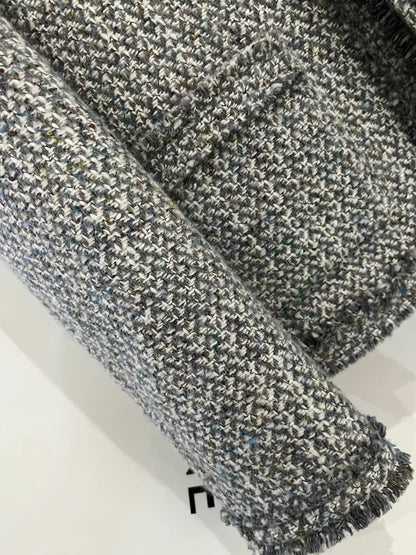 Women's Short Wool-Blend Blazer (2025 Autumn/Winter) – Korean-Style "l-esque" Design with Built-in Down Lining for a Sophisticated Look