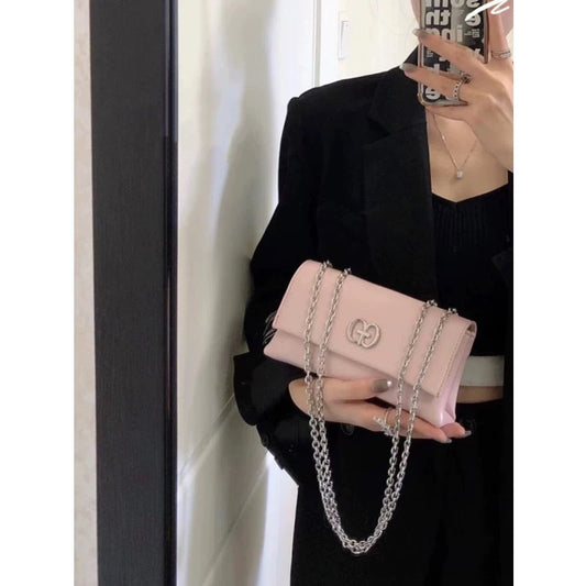 Extraordinary Women's Bag Trendy Brand 2024 European and American Fashion Trend Casual Versatile Bag Women's Single Shoulder Crossbody Chain Small Square Bag