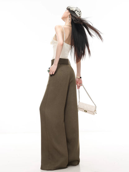 ABWLR Old Money Style - Original Simple Flowy Wide-Leg Trousers, Loose Fit, Slimming, Floor-Length Casual Pants