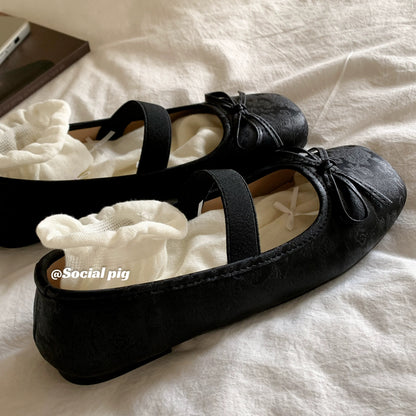 Gentle and elegant evening style! Fairy-like flat shoes for women, spring and summer ballet flats, gentle evening shoes.