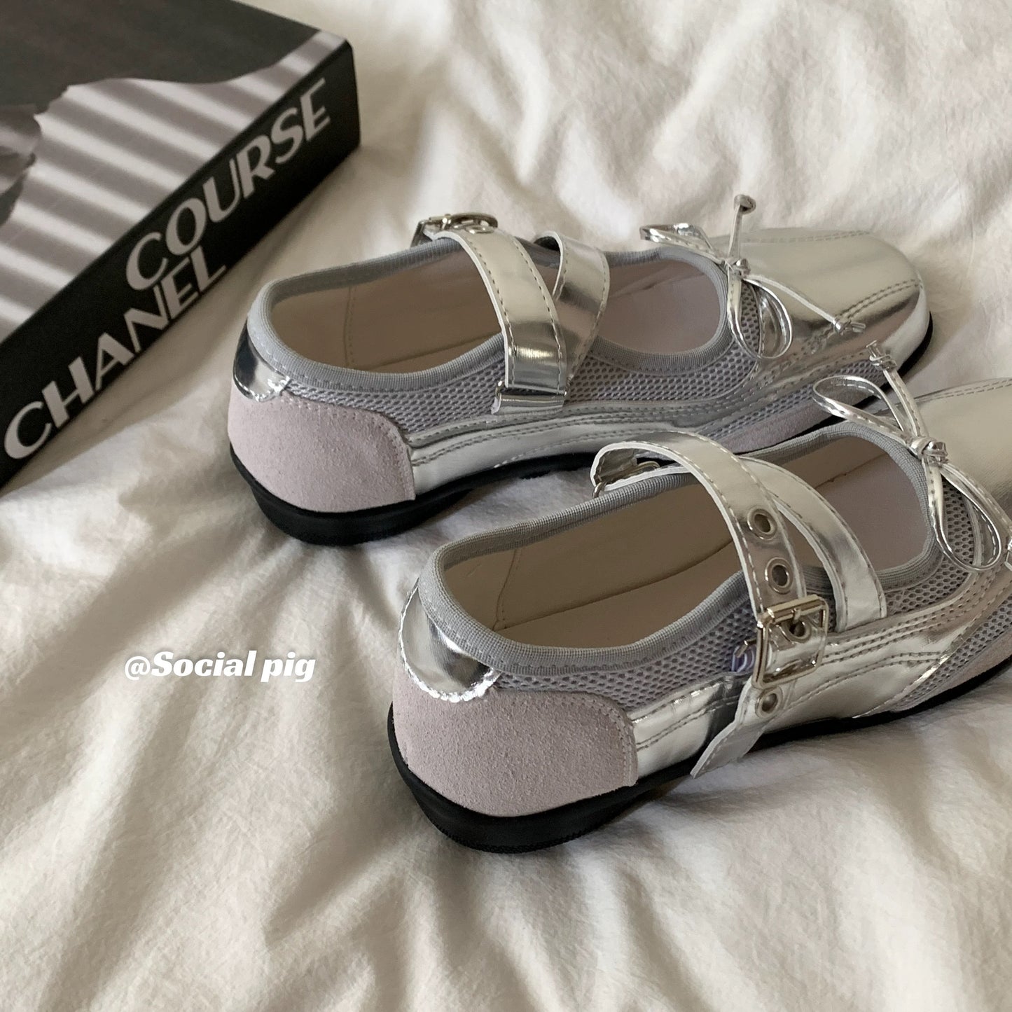 Genfecor Sporty Mary Jane Shoes, Casual and Versatile Millennial Style Platform Ballet Flats