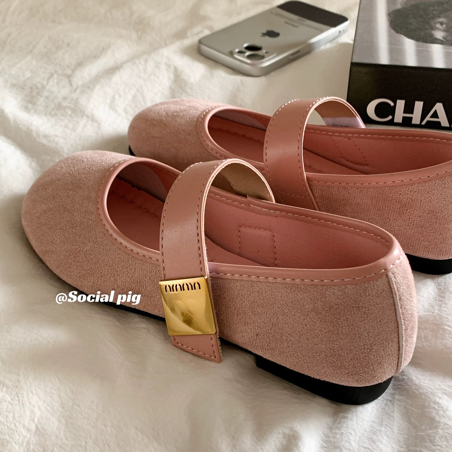 Spring limited edition~ Korean niche ballet flats for women, 2025 new retro flat shoes