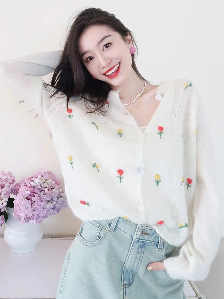 A complete set of tea style outfits 2024 early spring cool and sexy little girl capable and fashionable temperament top knitted suit