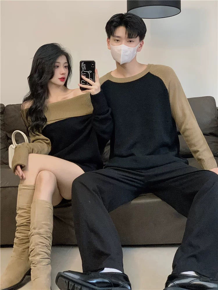 Couple wear autumn and winter 2023 new ins super hot sweater for men and women Korean version loose French sweater jacket trendy brand