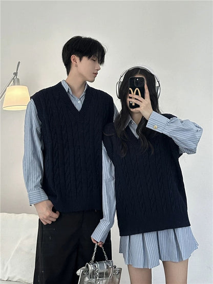 Niche design couple's clothing spring and autumn 2024 Korean style long-sleeved shirt women's dress French style one skirt and one trendy dress