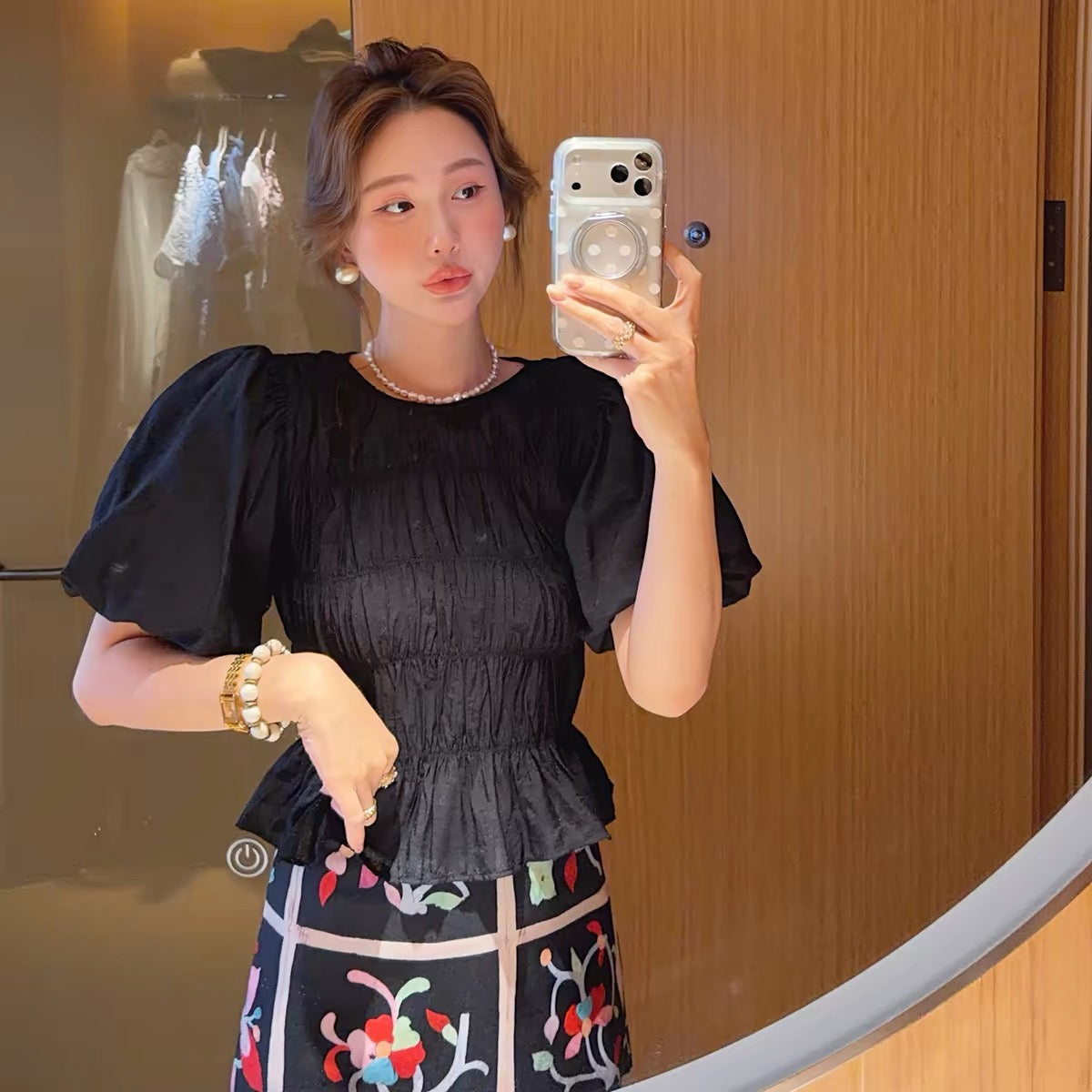 [Regular Price: 223 | Clearance Flash Sale: No Returns or Exchanges] Chic and Versatile Summer Puff-Sleeve Shirt