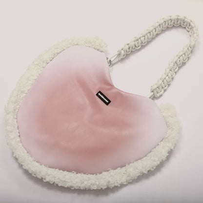 Korean version of ins super popular niche design checkerboard bag autumn and winter new sweet and cool style love armpit bag crossbody bag