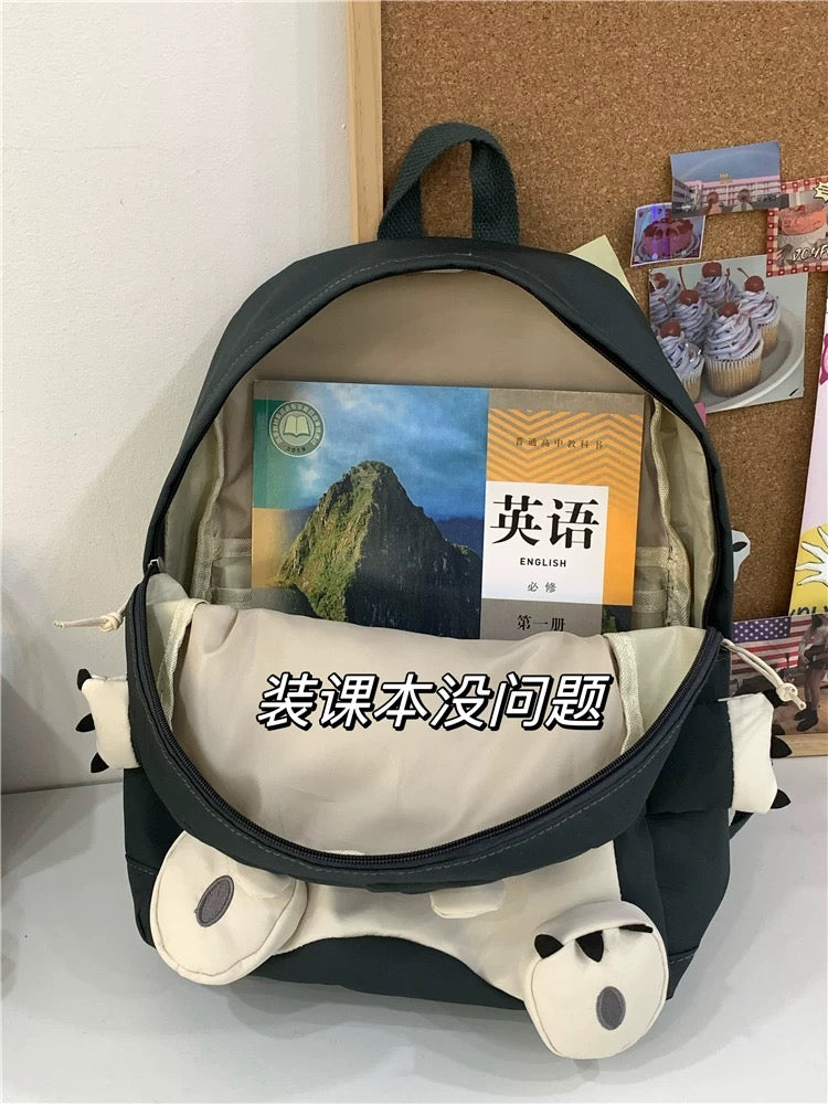 Japanese ins cute cartoon Lucifer cat school bag 2023 new backpack college student small backpack for class