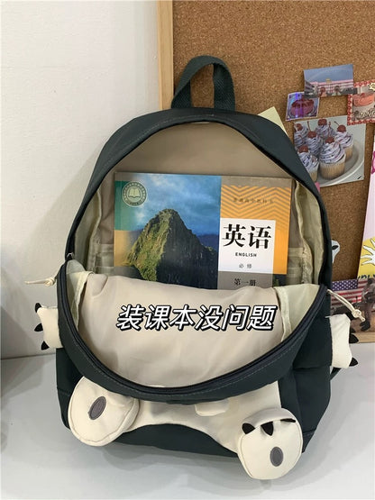 Japanese ins cute cartoon Lucifer cat school bag 2023 new backpack college student small backpack for class