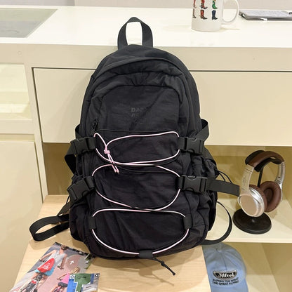 Korean ins high-looking large-capacity backpack for female college students outdoor travel backpack schoolbag for female high school students