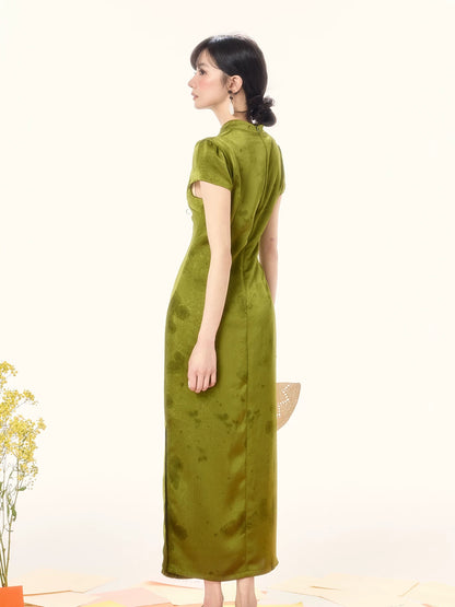 [mimius] You Lulu New Chinese style butterfly print improved cheongsam dress temperament long skirt