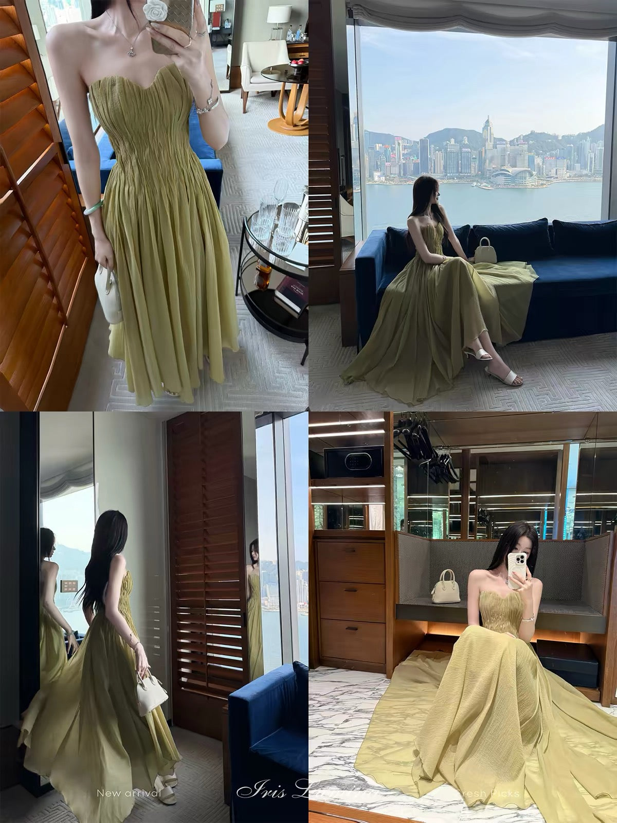 Iris Lumina "Wizard of Oz" Limited Edition Strapless Asymmetrical Formal Gown