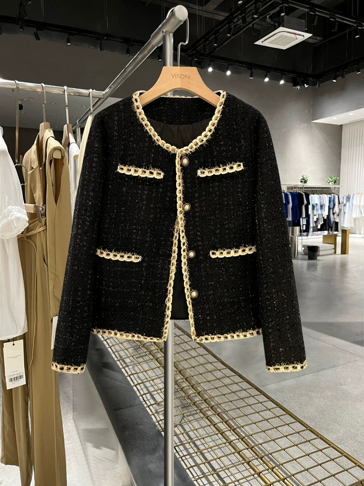 Winter ladies' temperament small suit jacket for women, light mature style, fashionable and high-end 2024 autumn and winter new style small fragrance style