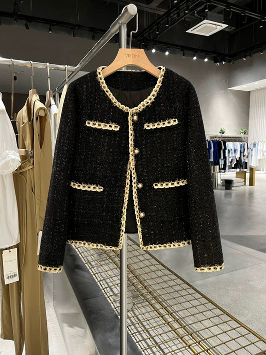 Winter ladies' temperament small suit jacket for women, light mature style, fashionable and high-end 2024 autumn and winter new style small fragrance style