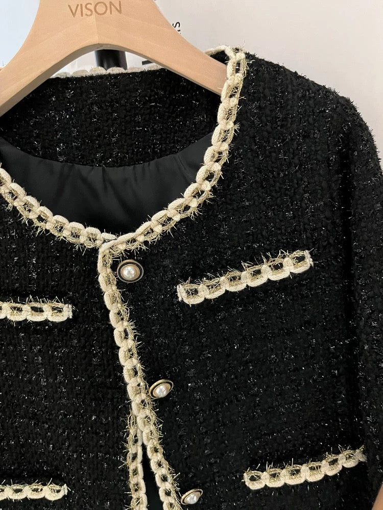 Winter ladies' temperament small suit jacket for women, light mature style, fashionable and high-end 2024 autumn and winter new style small fragrance style