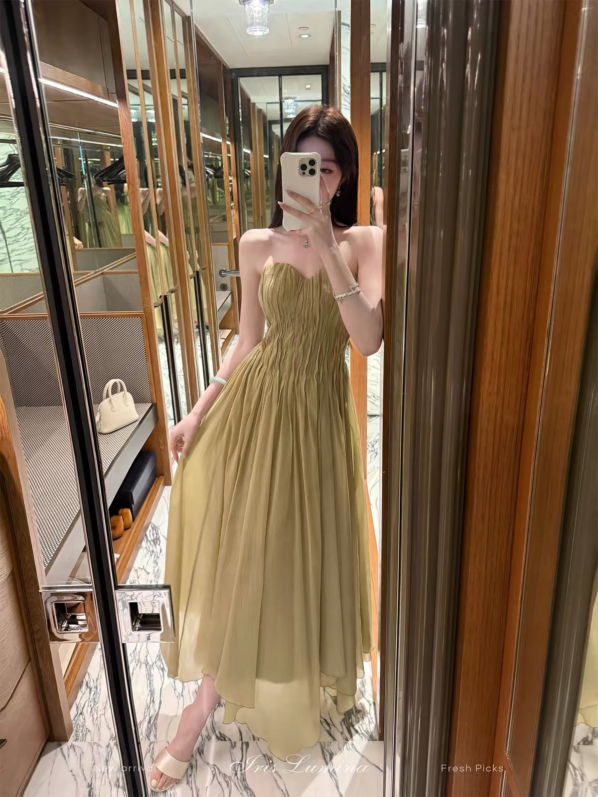 Iris Lumina "Wizard of Oz" Limited Edition Strapless Asymmetrical Formal Gown